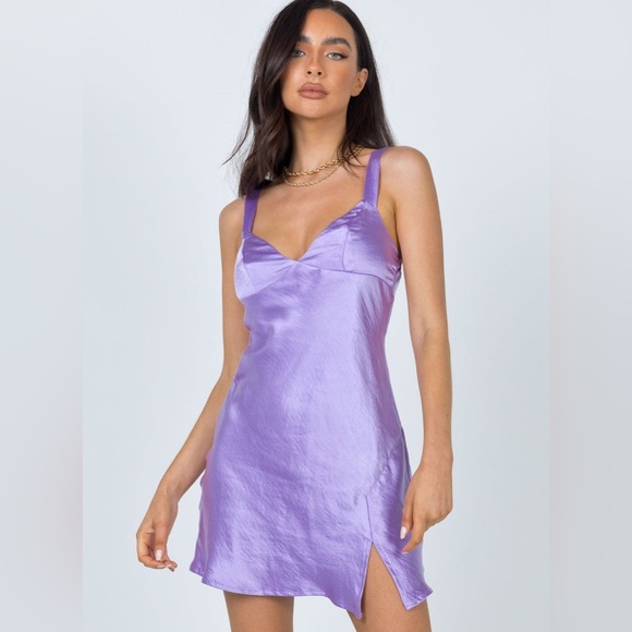 Princess Polly Dresses & Skirts - Princess Polly Star Shining Mini Dress Purple Size 4
